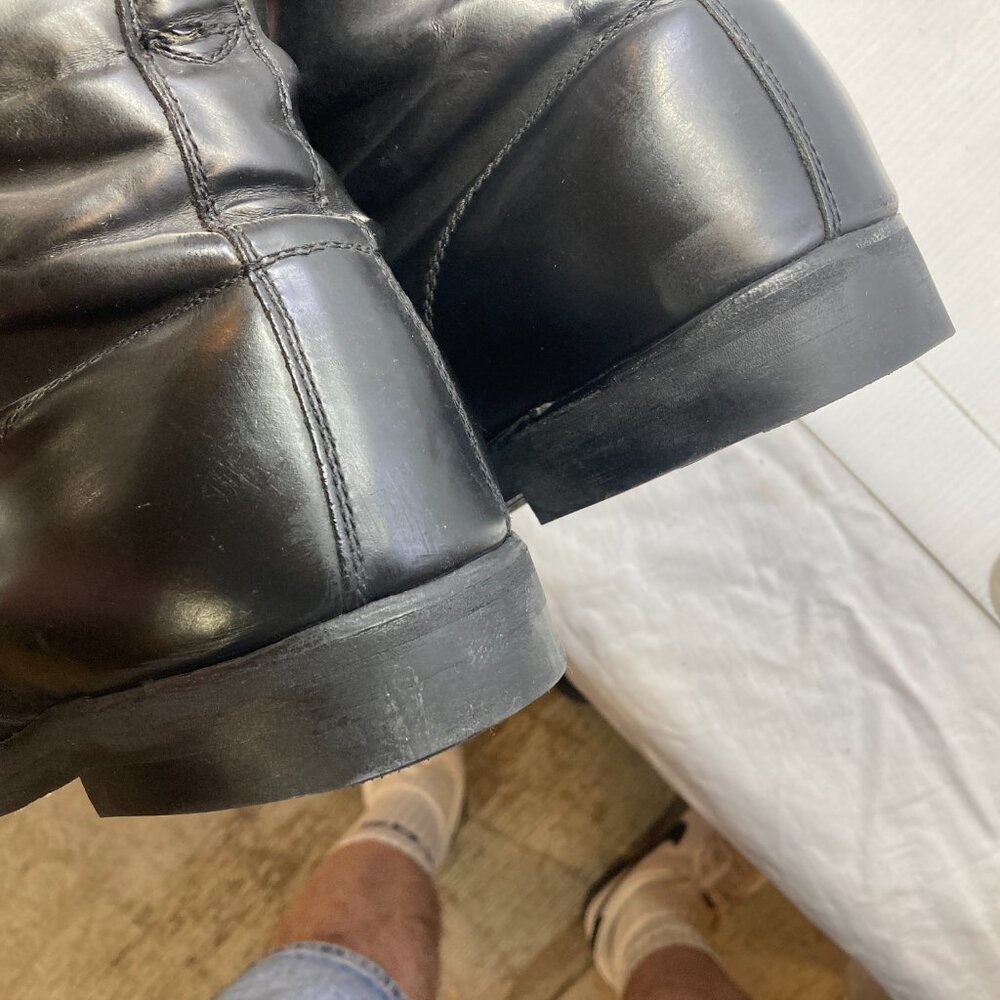 Vtg '70 police biker motorcycle military uniform mens boots sz 8.5 gay interest - Picture 9 of 11